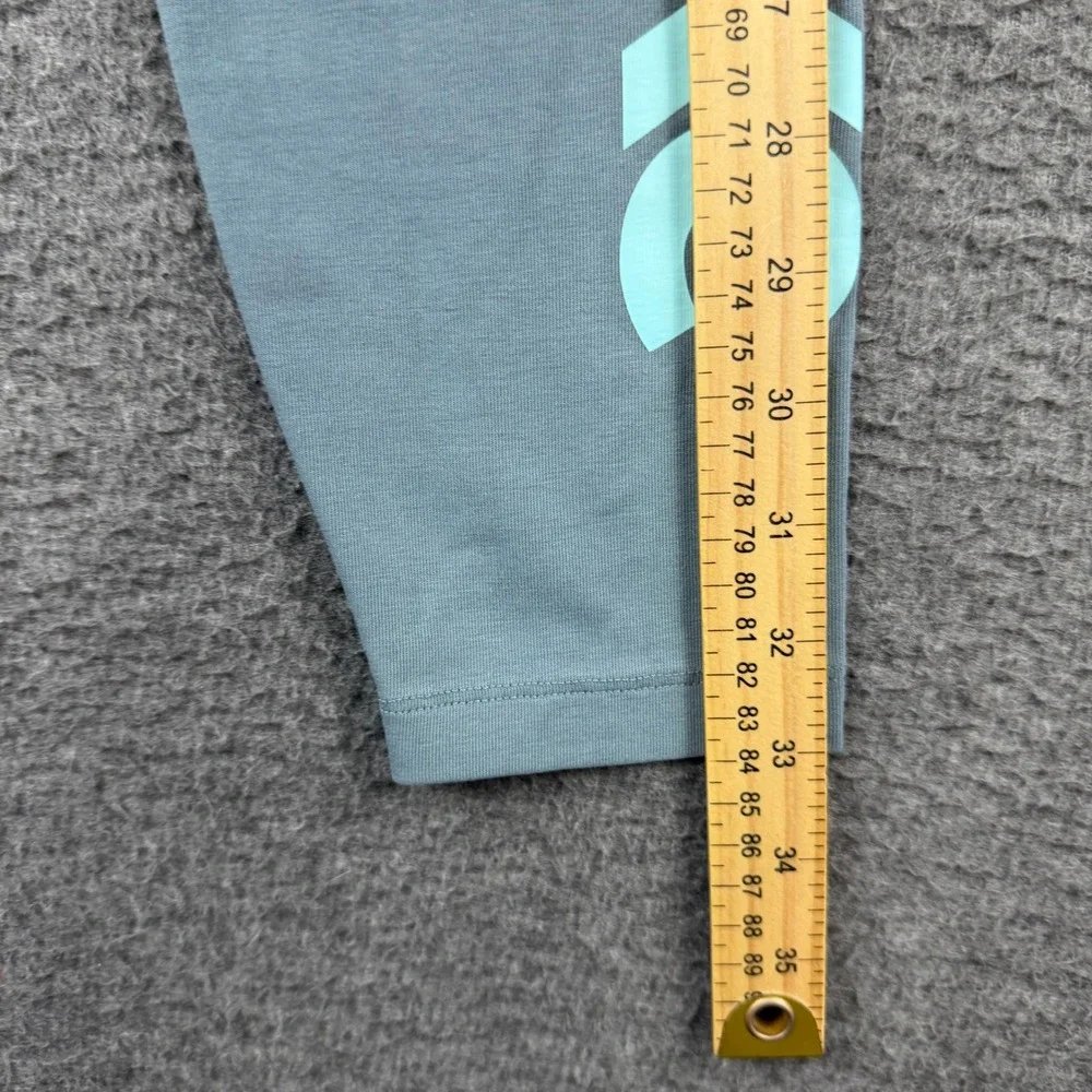 Nike Women's M Medium‎ Blue Gray Teal Graphic Logo Leggings Sportswear 429425